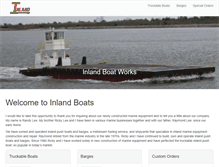 Tablet Screenshot of inlandboats.com